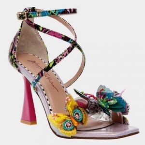 Betsey Johnson Multicolor Butterfly Heels